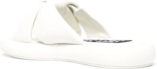 Senso Bubbles leather sandals White