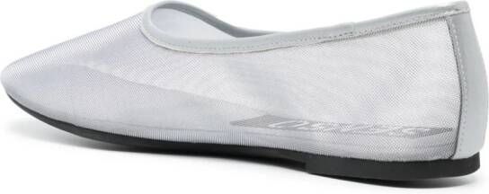 Senso Dena mesh ballerina shoes Silver