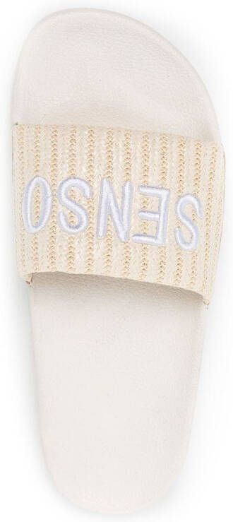 Senso Elly II logo-embroidered slides Neutrals