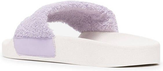 Senso Elly logo embroidered-slides Purple