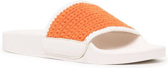 Senso Esme knit-strap sandals Orange