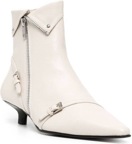 Senso Felix side-zip ankle boots White