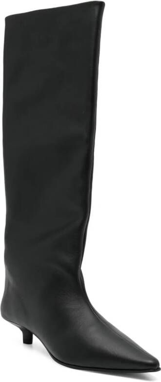 Senso Fizz 40mm calf-length leather boots Black