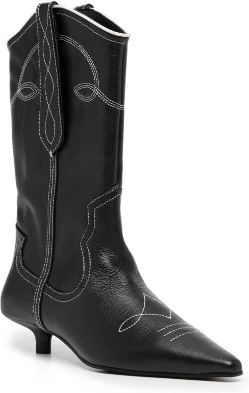 Senso Francesca I 40mm leather boots Black