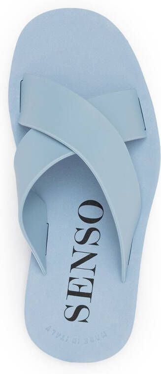 Senso Franky crossover-strap slides Blue