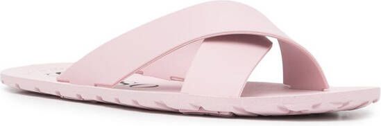Senso Franky crossover-strap slides Purple