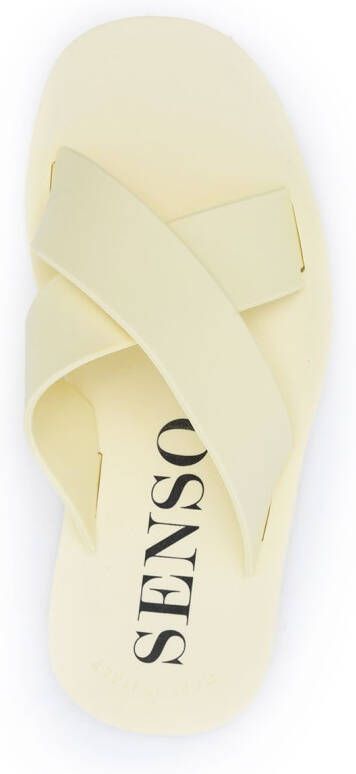 Senso Franky crossover-strap slides Yellow