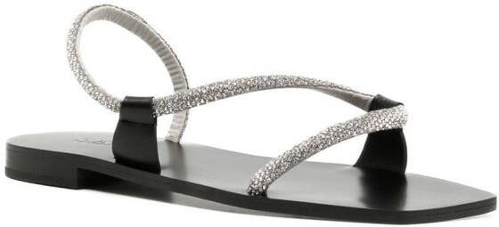 Senso Gaia II crystal-embellished sandals Silver