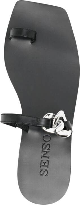 Senso Ganne buckle-detail leather sandals Black