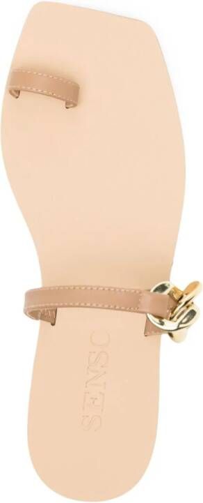 Senso Ganne buckle-detail leather sandals Brown