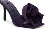 Senso Harlow 85mm floral-appliqué mules Purple - Thumbnail 2