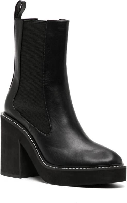 Senso Harper I 100mm leather boots Black