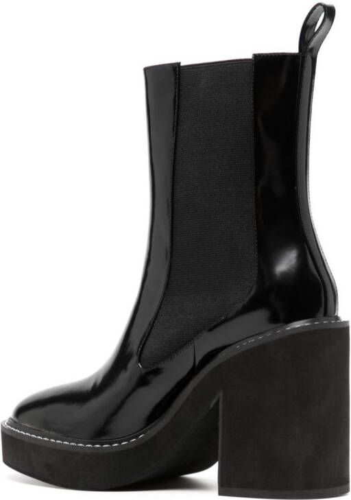 Senso Harper II 100mm leather boots Black