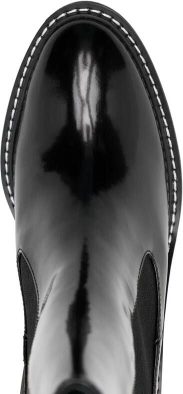 Senso Harper II 100mm leather boots Black