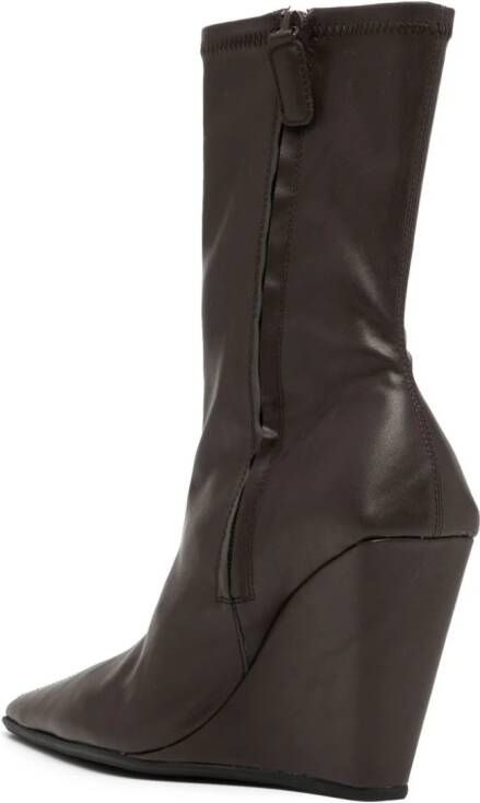 Senso Hayley 100mm wedge boots Brown