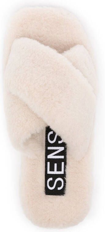 Senso Inka V faux fur slippers Neutrals