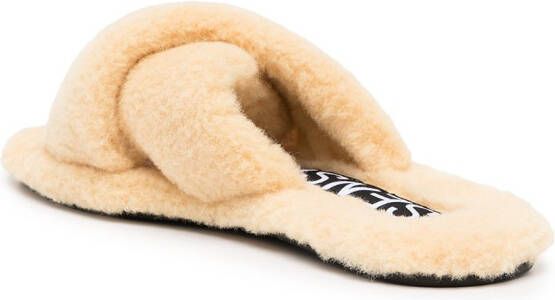 Senso Inka V faux fur slippers Yellow