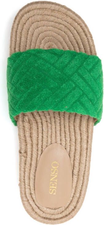 Senso Isobel open-toe espadrille sandals Green