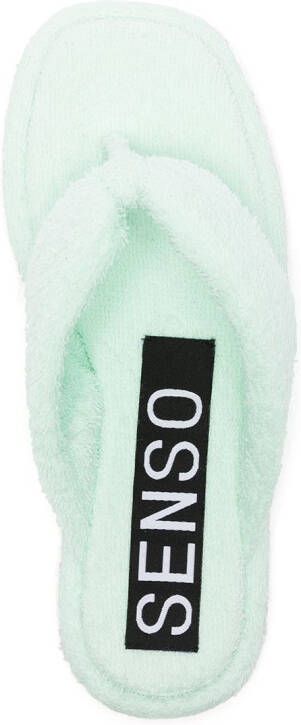 Senso Izzy terrycloth sandals Green