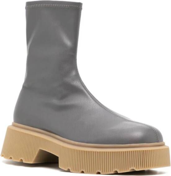 Senso Jonas 45mm round-toe boots Grey