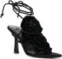 Senso Karli 90mm floral-appliqué sandals Black - Thumbnail 2