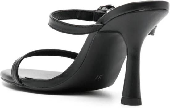 Senso Kiana 100mm leather sandals Black