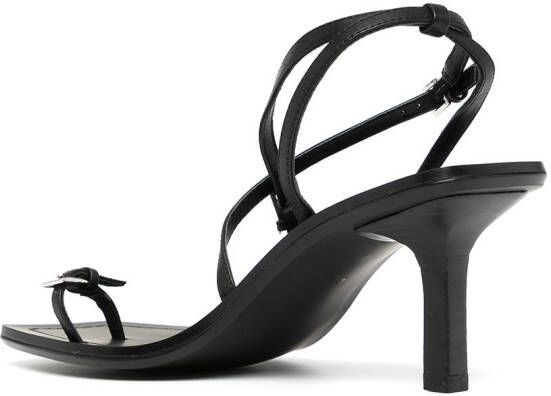 Senso Laven leather sandals Black
