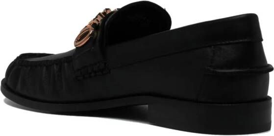 Senso Layla leather loafers Black