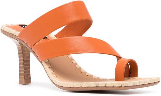 Senso Mandi toe-ring leather sandals Orange