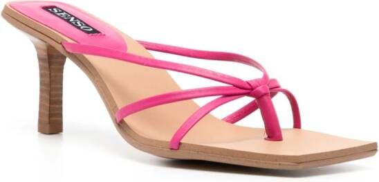 Senso Maria 80mm leather sandals Pink