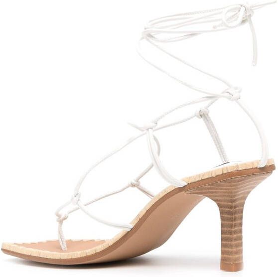 Senso Maya 70mm lace-up sandals White