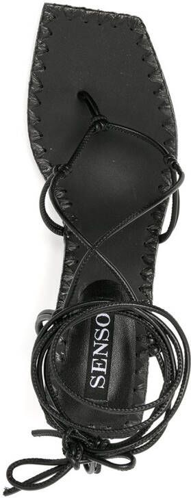 Senso Maya ankle-tie sandals Black