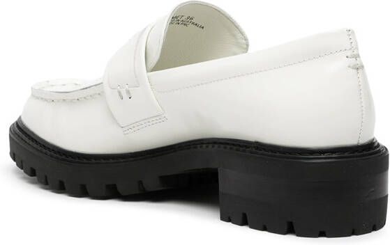Senso Met I leather loafers White