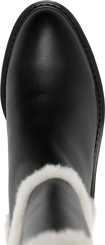 Senso Minnie fur detail boots Black