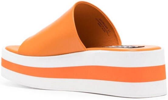 Senso Morgan platform sandals Orange