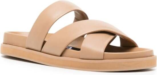 Senso Nico crossover-straps leather sandals Brown