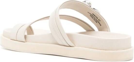 Senso Nikita chain-detail leather sandals White