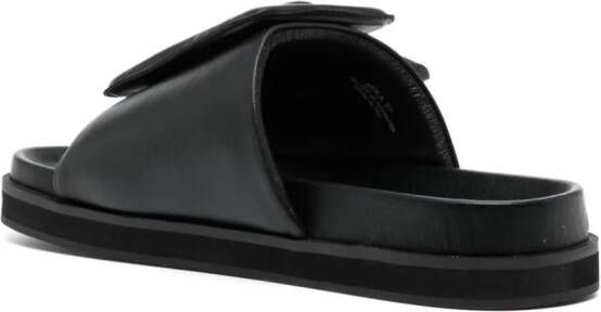 Senso Nola buckle-strap leather sandals Black