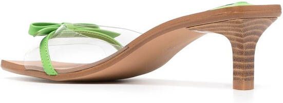 Senso Nori 50mm bow sandals Green