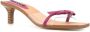 Senso Nori 50mm bow-strap sandals Purple - Thumbnail 2