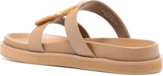 Senso Nyx flat leather sandals Brown