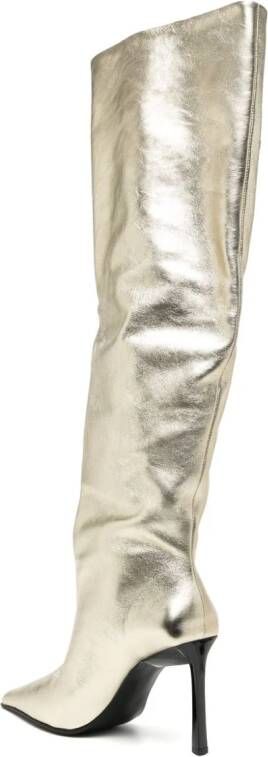 Senso Octavia I 95mm leather boots Gold