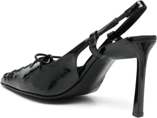 Senso Oka 75mm slingback leather pumps Black