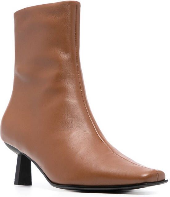 Senso Orly heeled leather boots Brown