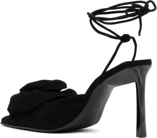 Senso Ottilie 90mm lace-up suede sandals Black