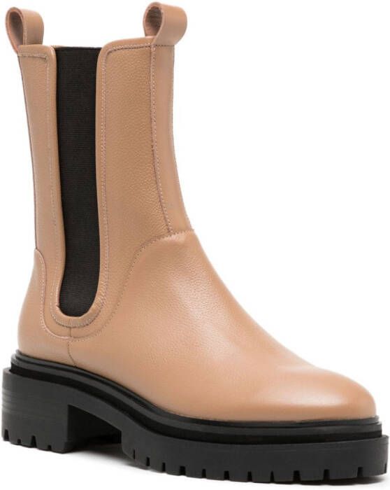 Senso Pandora 55mm round-toe boots Brown