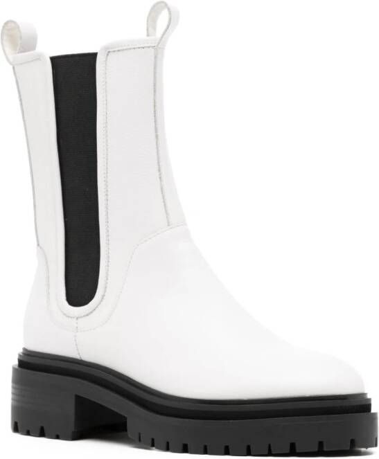 Senso Pandora leather boots White