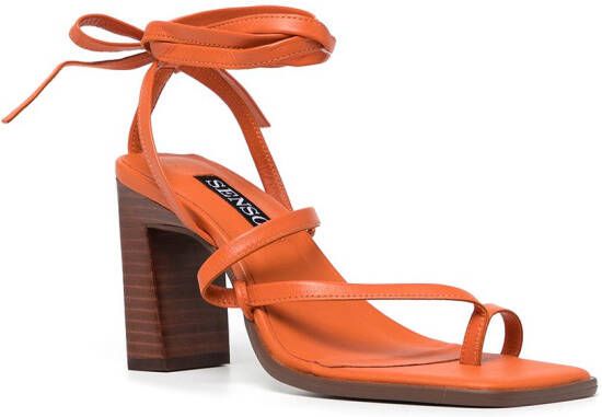 Senso Pica leather sandals Orange