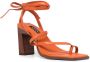 Senso Pica leather sandals Orange - Thumbnail 2