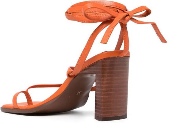 Senso Pica leather sandals Orange